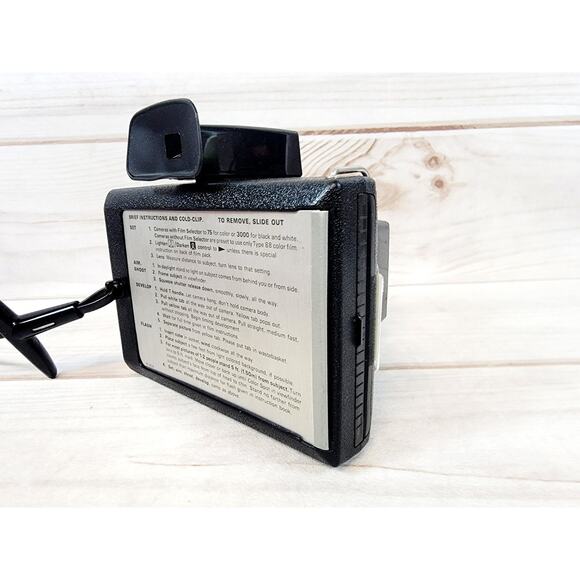 Vintage 1970s Polaroid Square Shooter 2 Black Instant Land Camera Tested Working - Picture 6 of 12